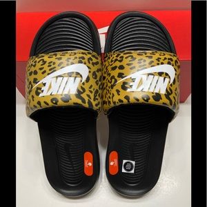 cheetah nike slides